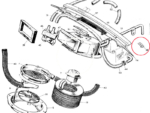 Nash Metropolitan Weatherstrip CLIP for cowl