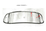 Nash Metropolitan Rear Glass Reveal Moulding Right Side