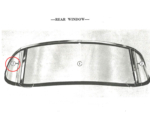 Nash Metropolitan Rear Glass 3 Piece left side