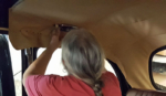 Taxi headlining - rear compartment