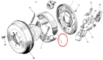 Taxi Brake Shoe Set Rear
