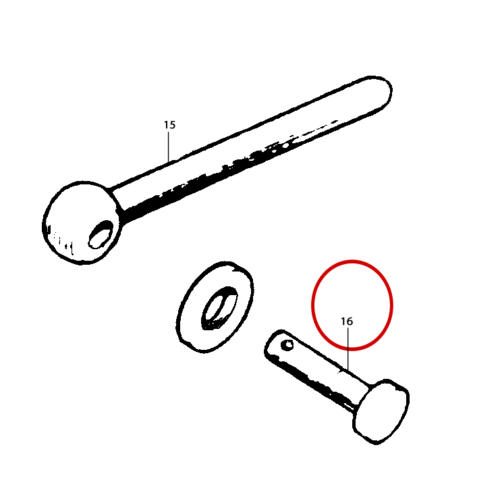 TaxiClutchHydraulicsClevisPinCLZ0516 Taxi Clutch Hydraulics Clevis Pin