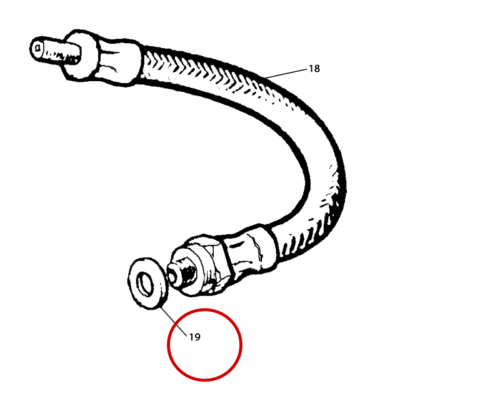 TaxiClutchHydraulicsWasherCopper3H2287 Taxi Clutch Hydraulics Washer Copper