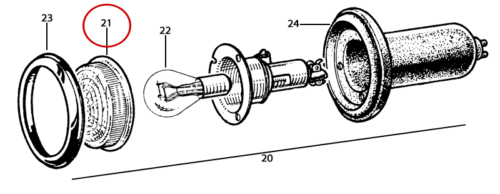 TaxiElectricalLensClearAJA5076 Taxi Electrical Lens Clear