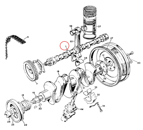 Taxi Engine Cam Shaft
