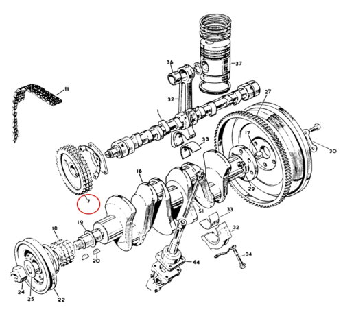 TaxiEngineGearCamshaftDuplex1B2855 Taxi Engine Gear Camshaft Duplex