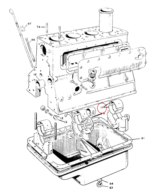 TaxiEngineMainBearingSetStdEOTA-6333 Taxi Engine Main Bearing