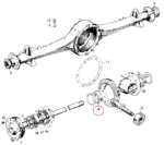 Taxi Rear Axle and Spring Bearing