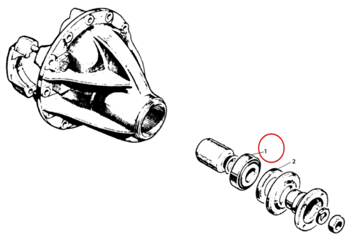 Taxi Rear Axle and Springs Bearing Outer