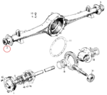 Taxi Rear Axle and Springs Nut