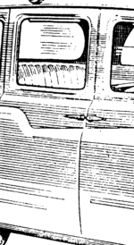Taxi glass channel, front door/rear door