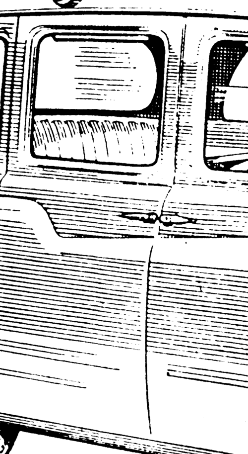 TaxiRubberandTrimGlassChannelFrontDoorRear-RearDoorAKG642 Taxi glass channel, front door/rear door