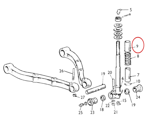 TaxiSteeringandSuspensionDustExcluderTubeTop1B4605 Taxi Steering and Suspension Dust Excluder Tube Top