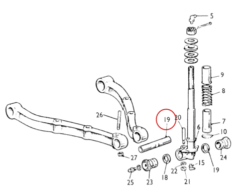 Taxi Steering and Suspension Fulcrum Pin