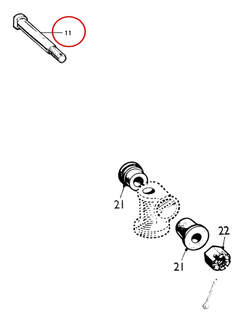 Taxi Steering and Suspension Pin Fulcrum