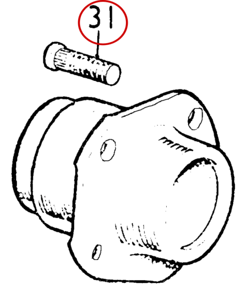 Taxi Steering and Suspension Wheel Stud