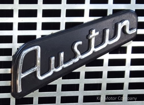 Taxi script or nameplate, "Austin" grille and boot-chrome