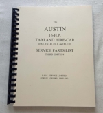 Austin 16-H.P. Taxi and hire car Shop manual